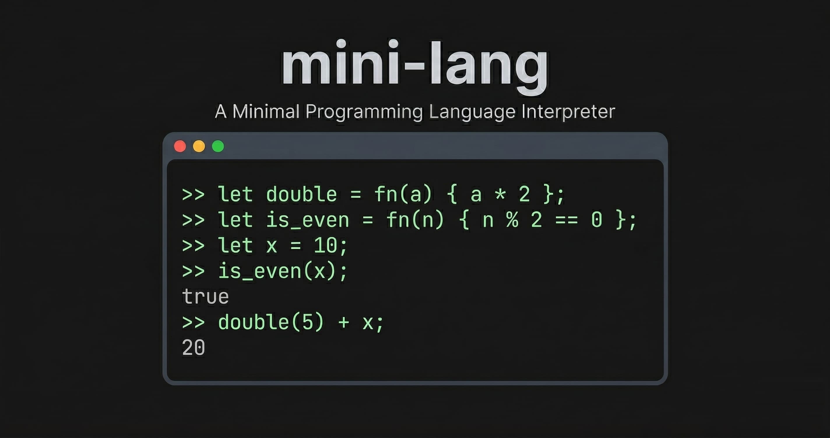 Minilang preview